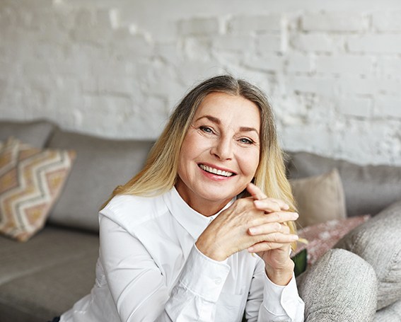 Happy, smiling senior woman