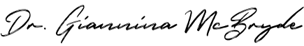 Signature of Leesburg dentist Giannina McBryde D D S