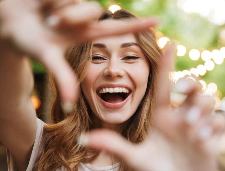 Woman smiling