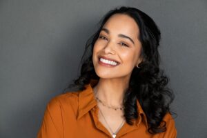 Woman with a beautiful smile. 